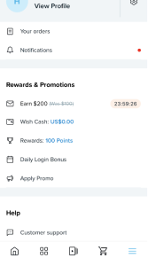 wish promo code for existing customers 